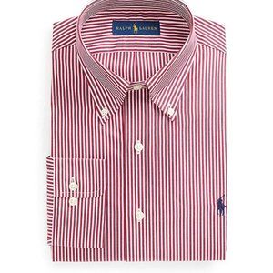 Men's Ralph Lauren Polo Classic Button Down Red Stripe Shirt